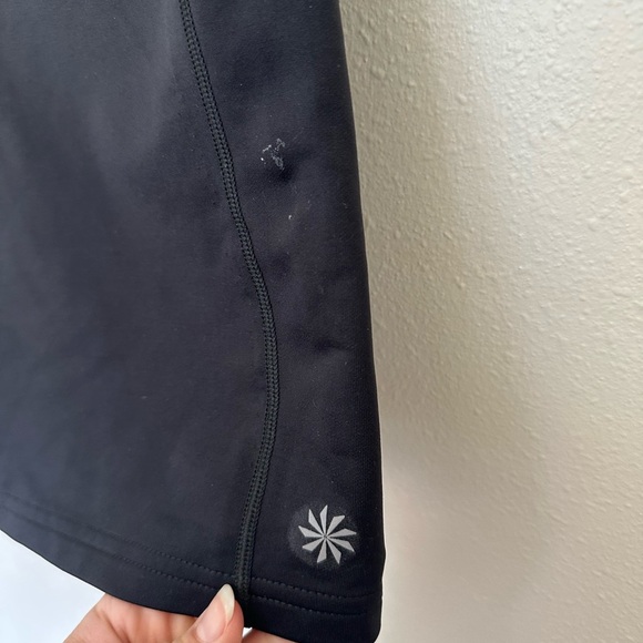 ATHLETA Women's Black Athletic Bermuda Shorts - Picture 4 of 5